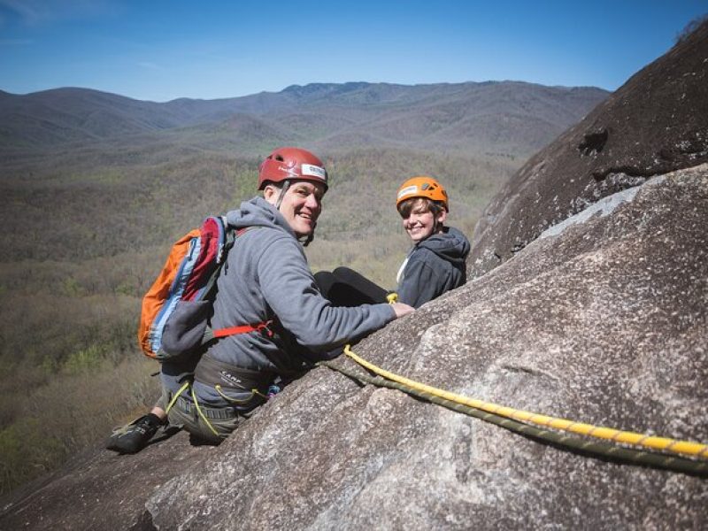 Beautiful Half-Day Multi-pitch Climbing in Western North Carolina