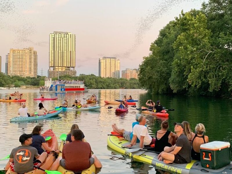 Downtown Austin Giant Paddleboard Sunset Tour with Bats