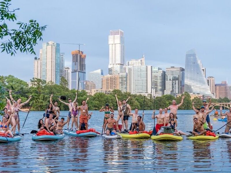 Giant Paddleboarding Austin's Springs and Party Island