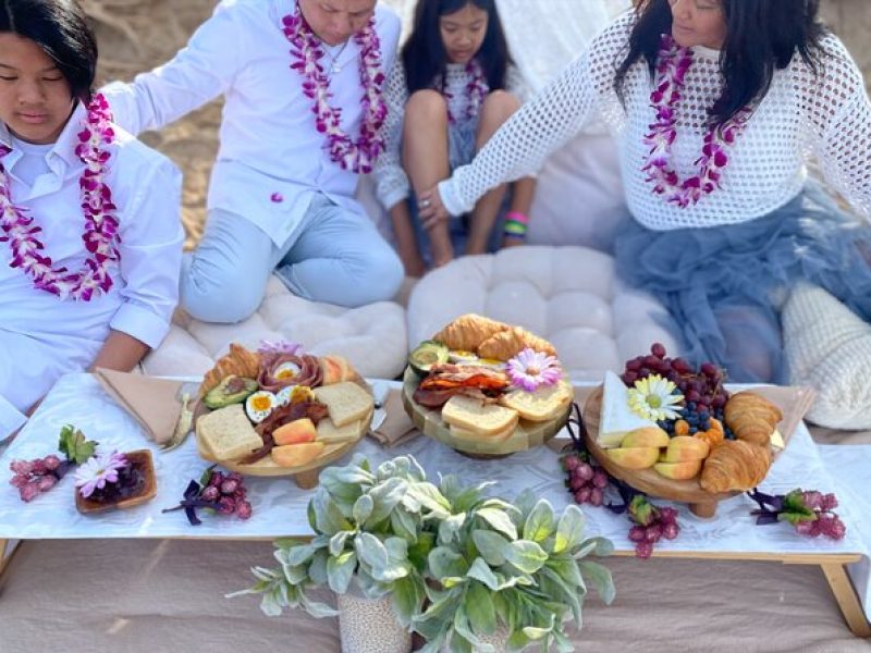 Private Breakfast Charcuterie on Hidden Beach with Photo