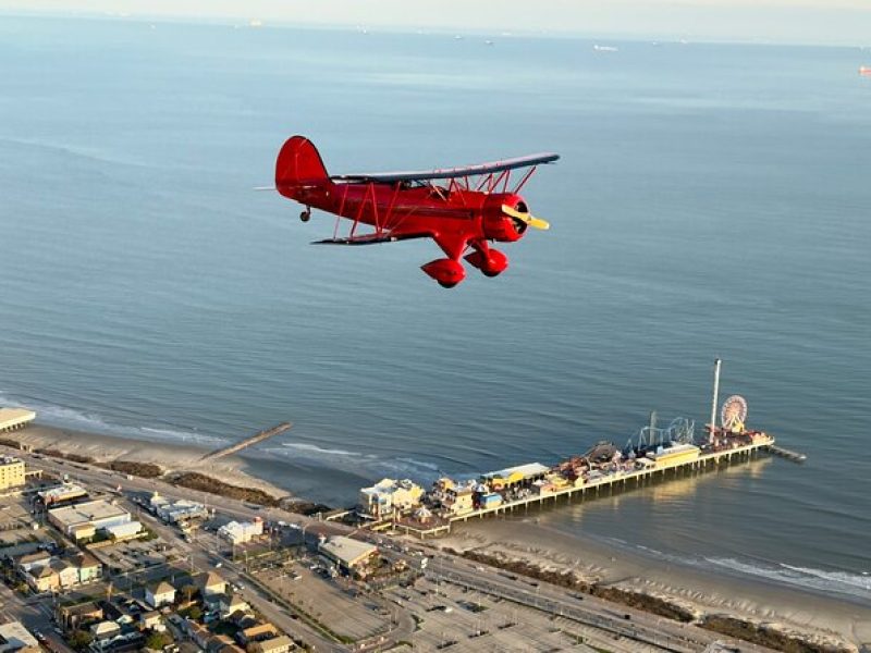 Town of Galveston Tour, Open Cockpit Biplane Ride