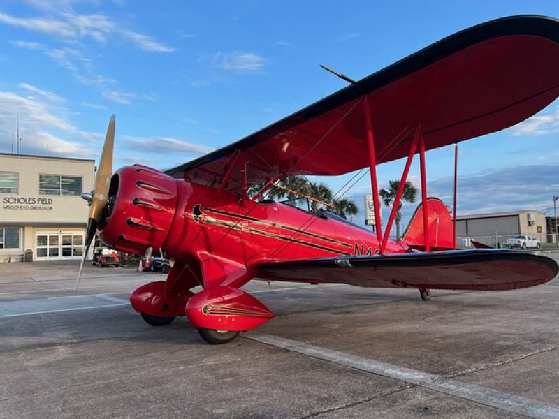 First Mate Open Cockpit Biplane Ride in Galveston