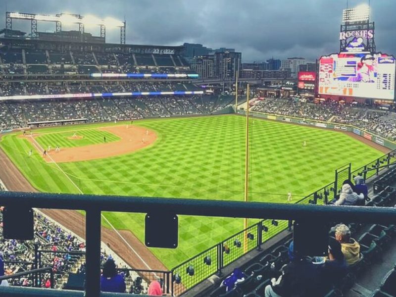 Colorado Rockies Baseball Game Ticket at Coors Field