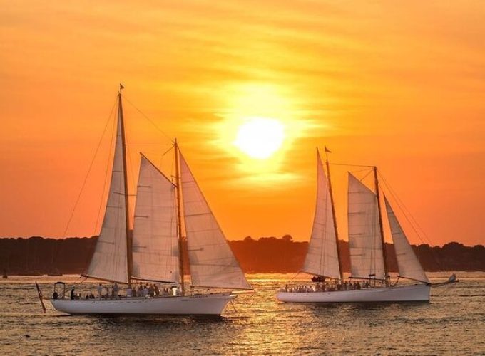 Newport Sunset Sail on Classic Sailboat