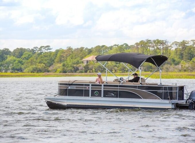 3 Hour Private Hilton Head Boat Rental 24 ft. Luxury Pontoon