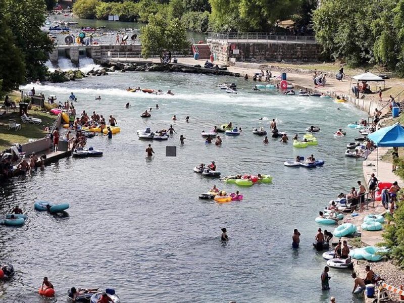 River Tubing on the Comal River with 3 Chutes and Shuttle