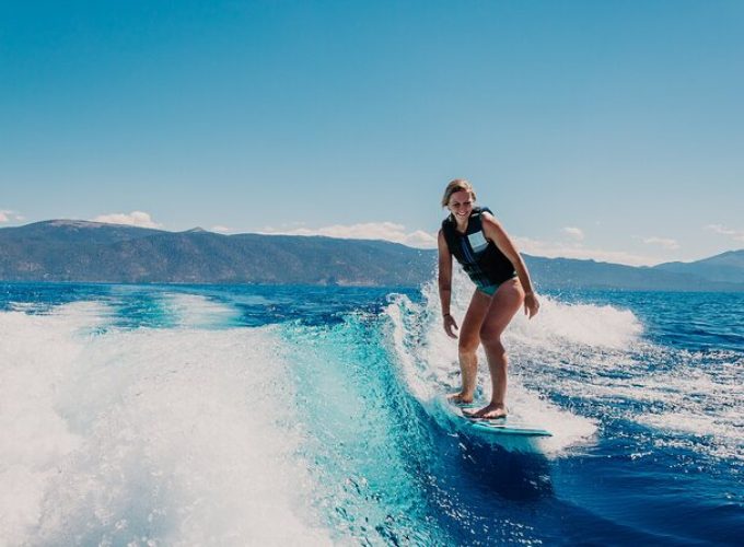 Private Wakesurf/Wakeboard Boat Charter Lake Tahoe