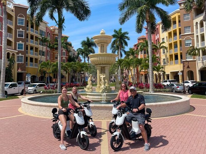 Naples Florida Electric Moped Tour – Family Fun – Easy to Ride