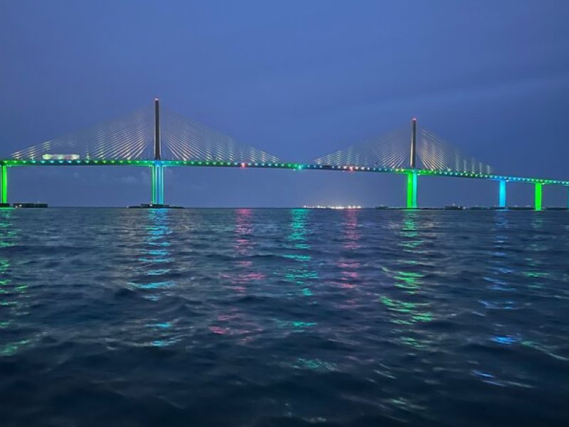 Premiere Private Sunset Cruise With Lights Of The Skyway Bridge