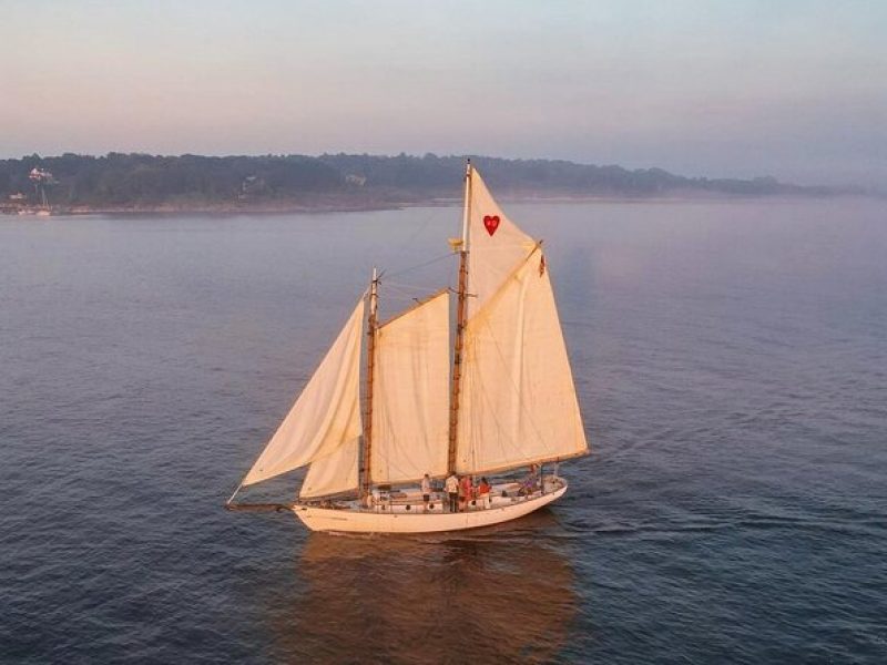 2 Hours Sunset Private Charter on Heart's Desire in Casco Bay