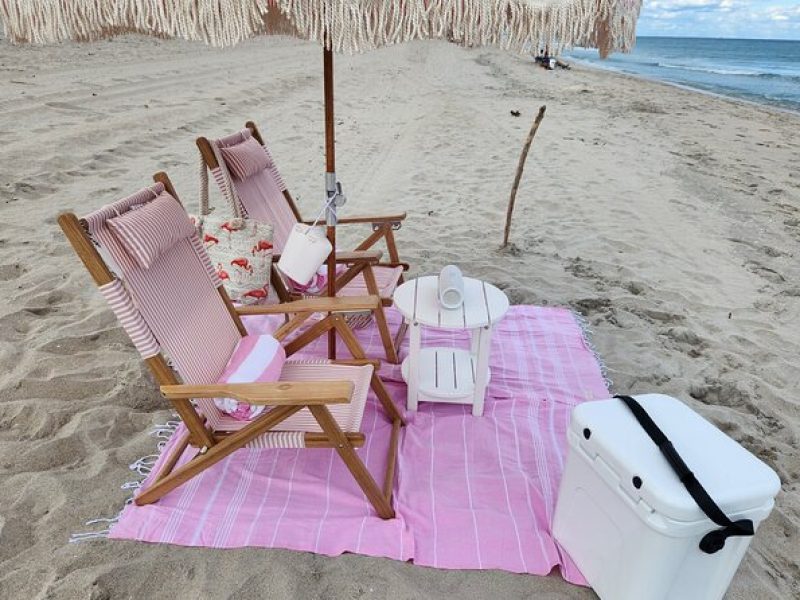 West Palm Beach Day: Cabana, Beach Chairs, Yeti, JBL, Towels +