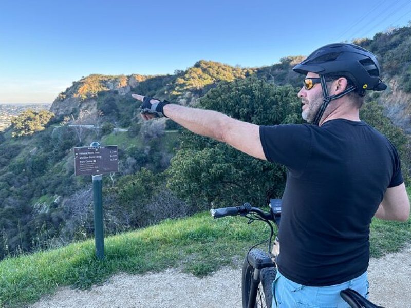 Wild backside of Griffith Park and LA River by luxury e-bike