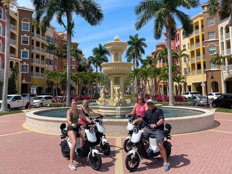 Electric Moped Tour of Naples Florida Family Fun and Easy To Ride