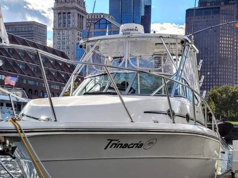 Fishing or Cruising Boston Harbor on Private Yacht Trinacria