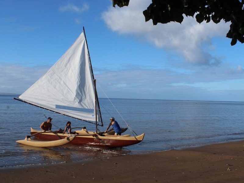 Hawaiian Outrigger Sailing Canoe Experience on Molokai