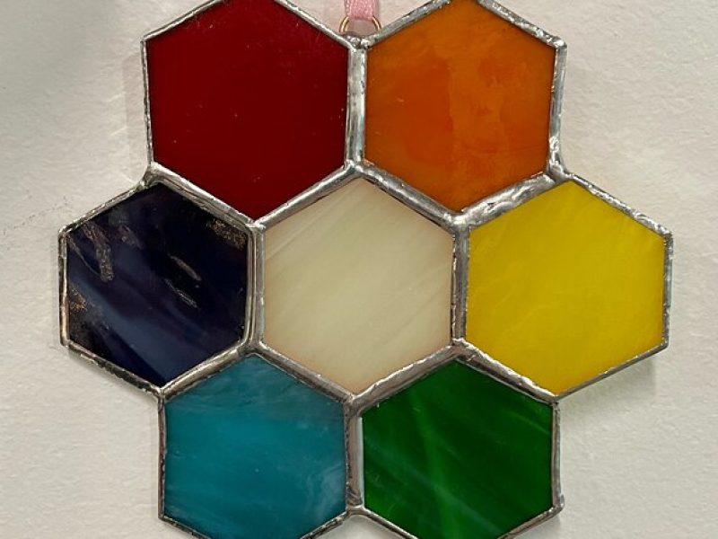 Make Your Own Stained Glass Honeycomb