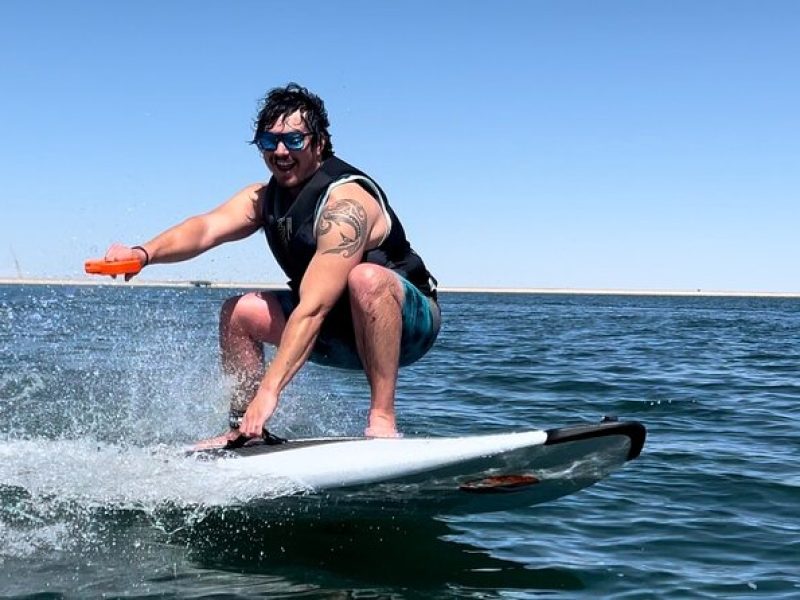 Jetboard on lakes near the Mile high city.