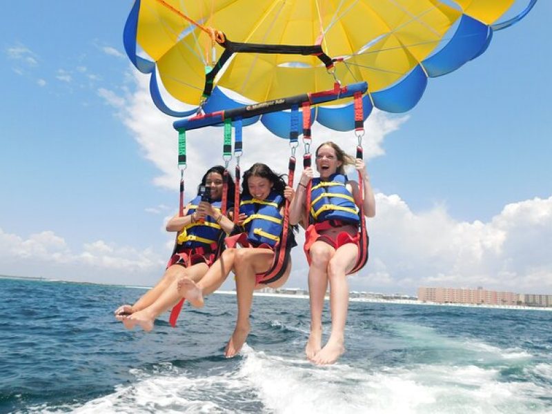 Sky High Parasailing from Marina Cafe in Destin Florida