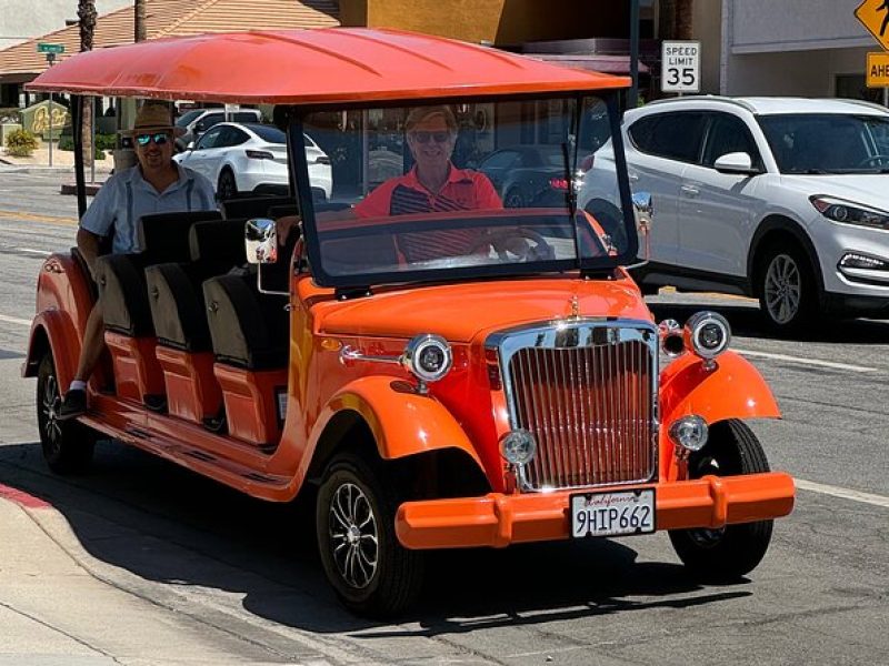 Golf Cart Tour in a 6 Passenger Cart in Palm Springs California