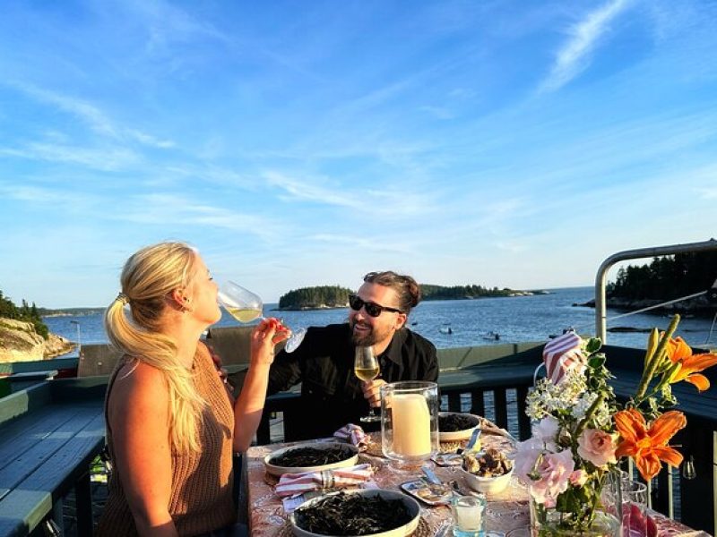 Sunset Guided Oyster Tasting in Phippsburg, Maine