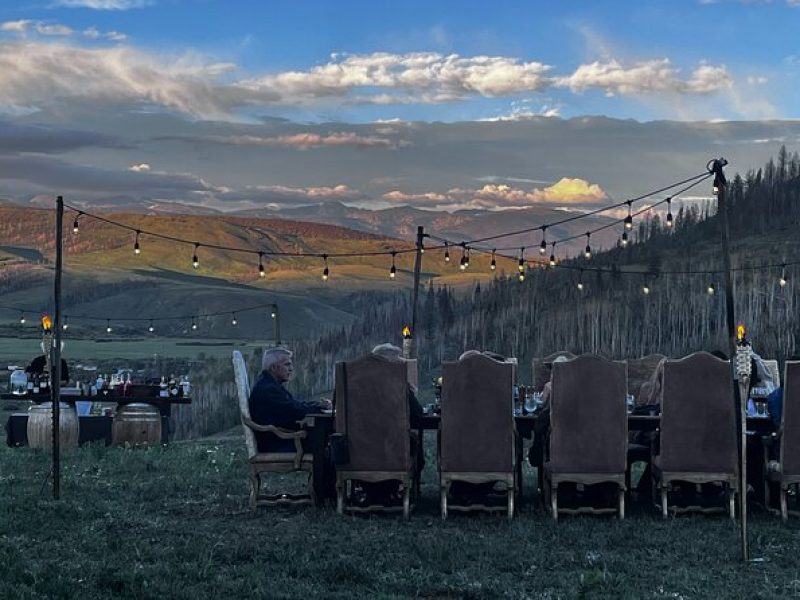 Private Cowboy Wood Fired Dinner for Your Mountain Experience