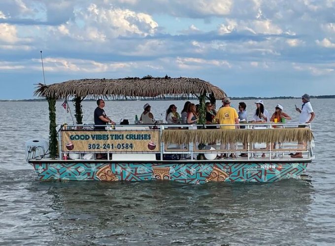 Dewey Beach 2 Hours Guided Tiki Boat Cruise with a Captain