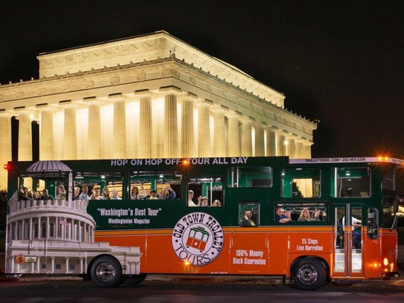 Washington DC Monuments by Moonlight Tour by Trolley