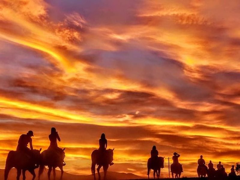 Wild West Sunset Horseback Ride with Dinner from Las Vegas