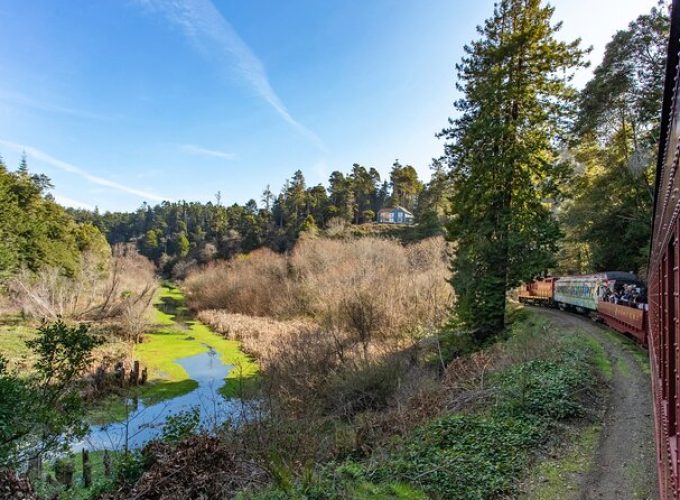 Skunk Train: Pudding Creek Express from Fort Bragg