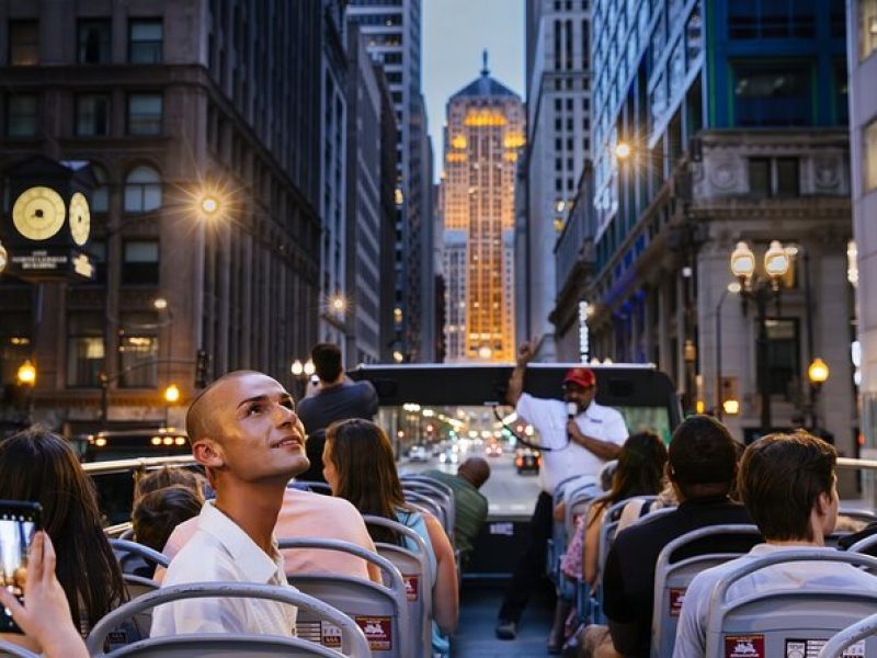 Big Bus Chicago: Sunset Tour by Open-Top Bus with Live Guide