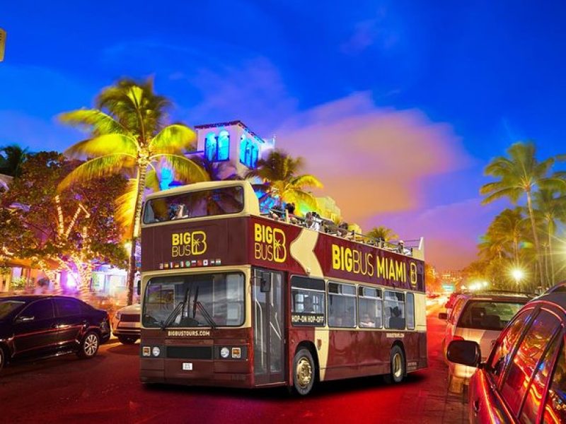 Big Bus Miami: Sightseeing Night Tour by Open-top Bus