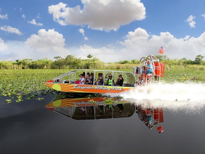 From Miami: Everglades Airboat, Wildlife Show, and Roundtrip Bus