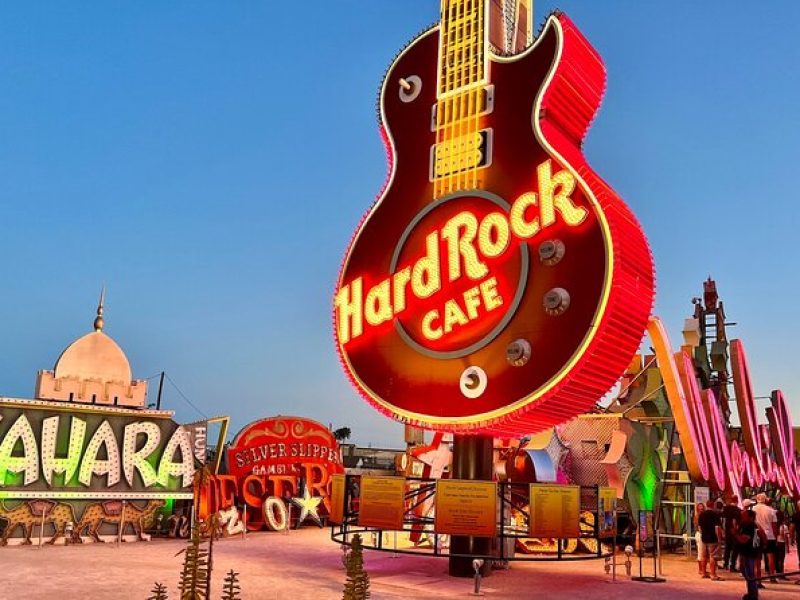 Neon Museum Evening Experience with Vegas Open-Top Bus Tour