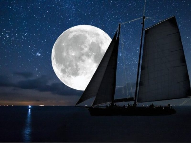 Key West Nighttime Full Moon Sail