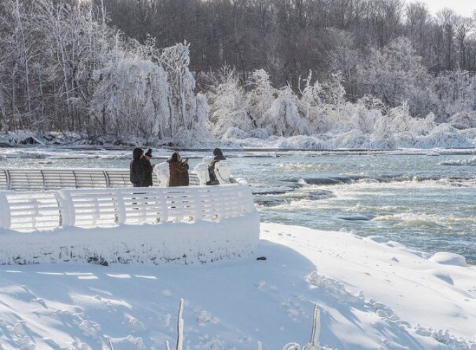 USA Winter Journey: Crossing Borders to Experience Niagara Falls