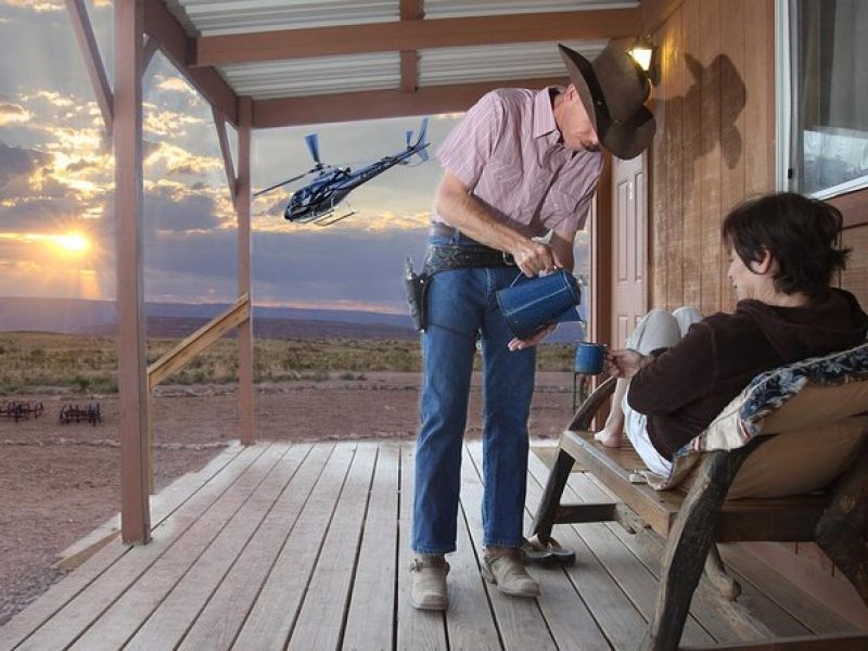 Grand Canyon West Rim Cabin and Helicopter Tour from Las Vegas