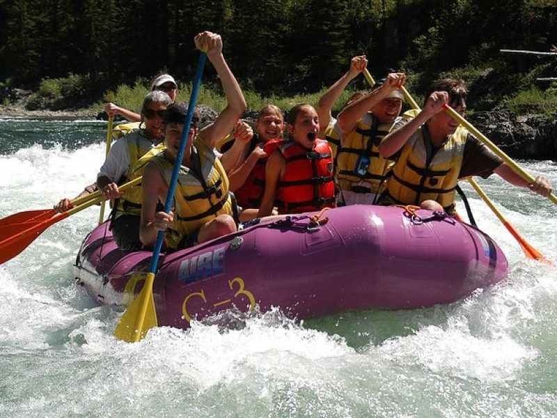 Whitewater Rafting Small Boat Adventure Snake River Jackson Hole