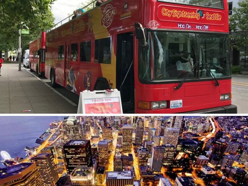 City Sightseeing Seattle HOHO Bus with Sky View Observatory Entry