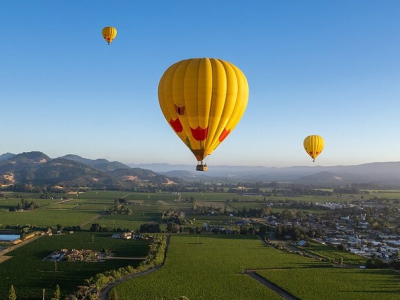 Hot Air Balloon Rides in Napa Valley Launching from Yountville