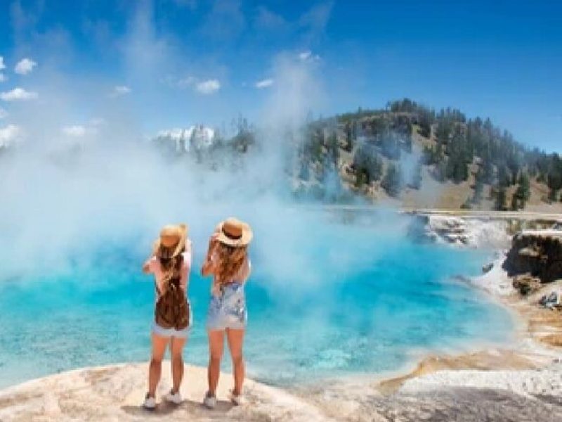 From Jackson Hole: Yellowstone Old Faithful, Waterfalls and Wildlife Day Tour