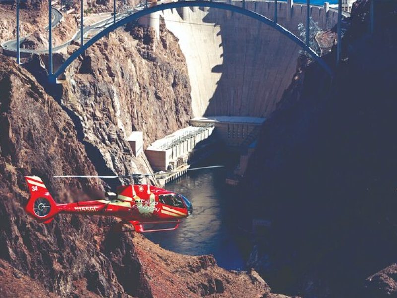 Daytime Hoover Dam and Las Vegas Strip Helicopter Flight