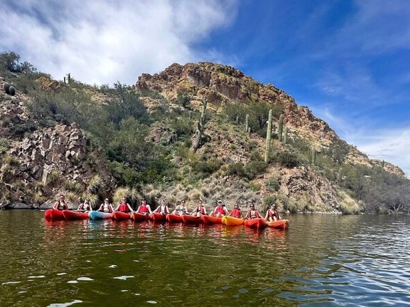 Extended 3 Hour Canyon & Cliffside Kayaking on Saguaro Lake