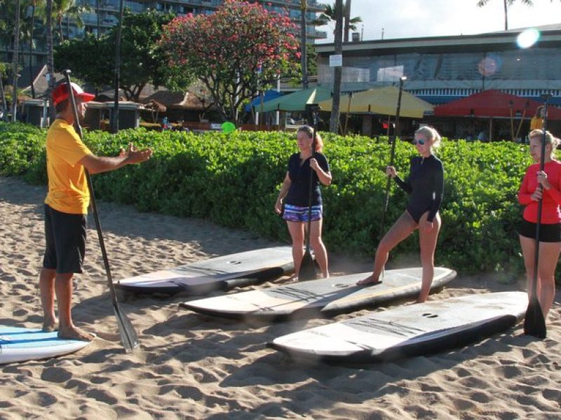 Stand-Up Paddle Board Lesson at Ka'anapali Beach