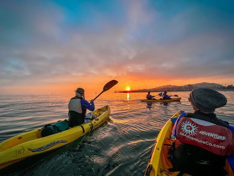 Sunset Kayak Tour of Santa Barbara with Knowledgeable Guide