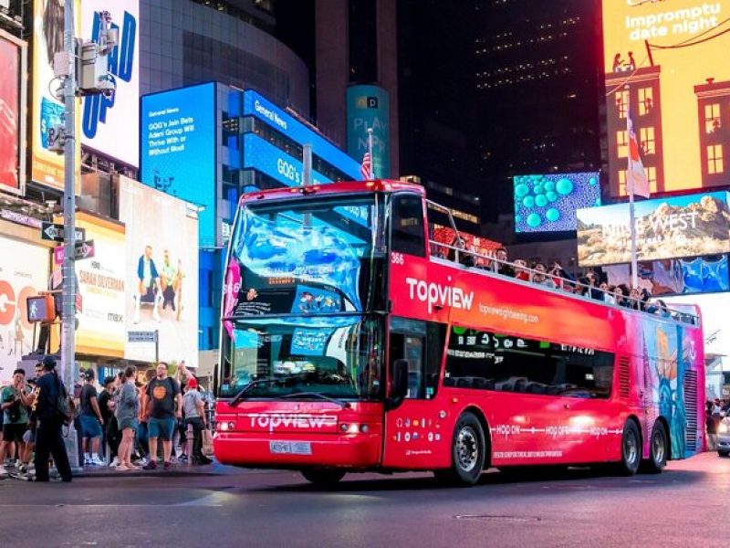 New York Night Tour: Open Top Bus Tour by TopView®