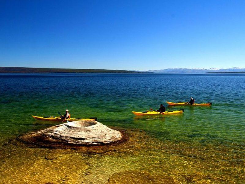 Kayak Day Paddle on Yellowstone Lake