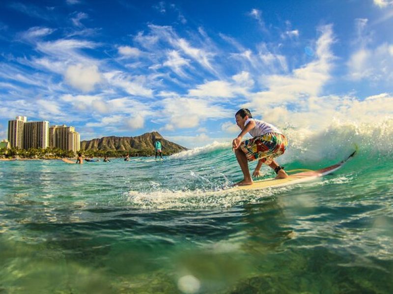 Surfing Lessons On Waikiki Beach