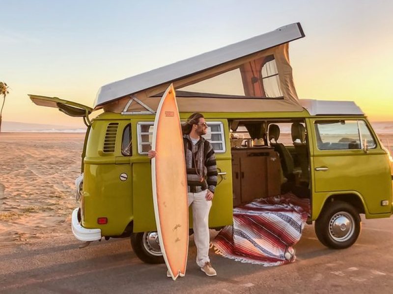 Malibu Beach Surf Tour in a Vintage VW Van