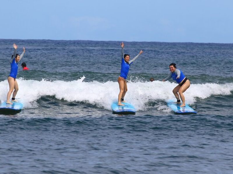 Group Surf Lessons for beginners on the North Shore of Oahu