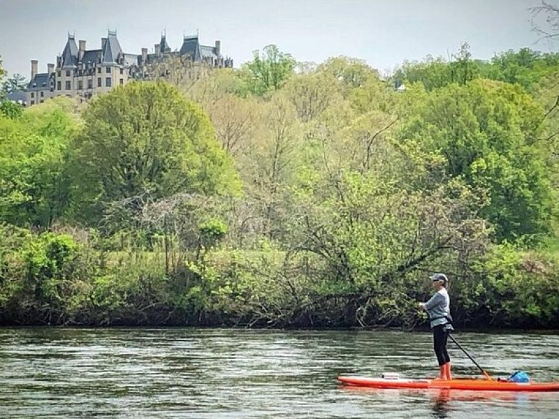 7 Mile Guided Paddleboard Tour On The French Broad River in Asheville